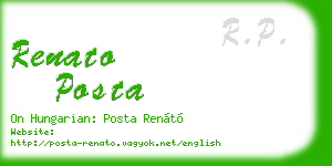 renato posta business card