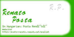 renato posta business card